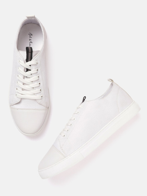 

Mast & Harbour Women White Solid Sneakers