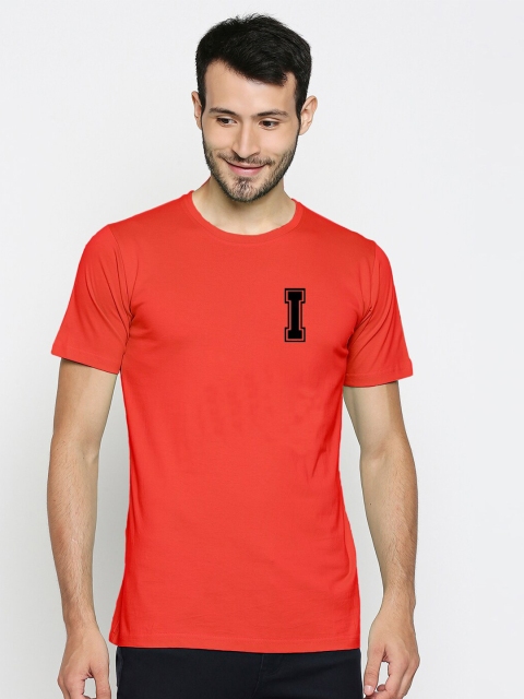 

Blacksmith Men Red Black Typography Printed Pure Cotton T-shirt