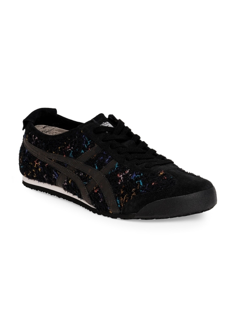 

Onitsuka Tiger Unisex Black Mexico 66 Textured Sneakers