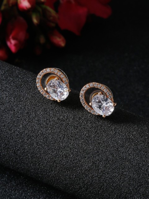 

NEUDIS Gold Plated Oval Studs Earrings