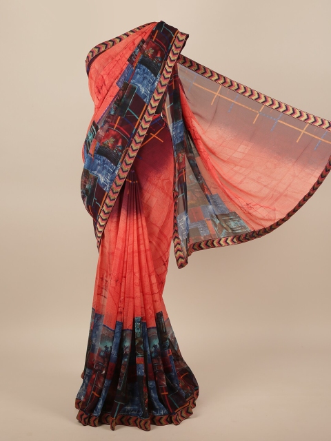 

Pothys Multicoloured Abstract Printed Saree, Multi