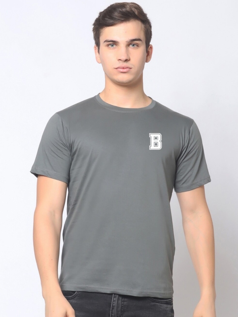 

Blacksmith Men Grey Pure Cotton T-shirt