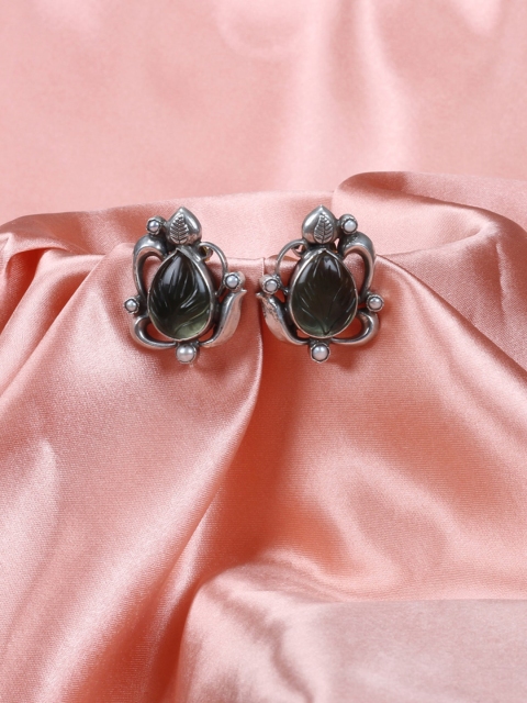 

SANGEETA BOOCHRA Silver-Toned Contemporary Studs Earrings