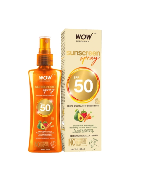 

WOW SKIN SCIENCE Brown UV Water Transparent Sunscreen Spray SPF 50 -100 ML