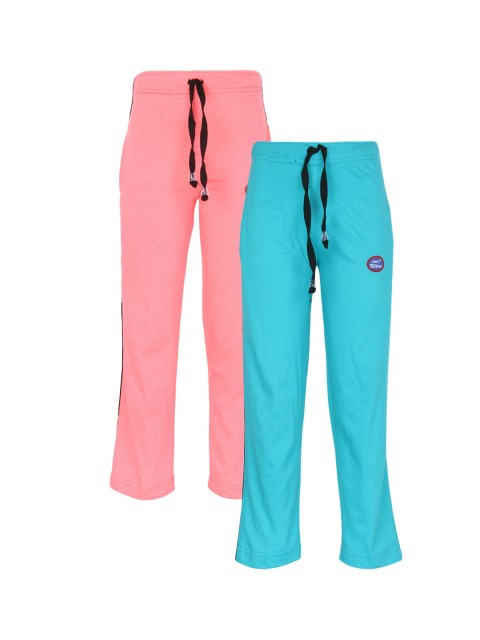 

VIMAL JONNEY Kids Pack of 2 Track Pants, Peach
