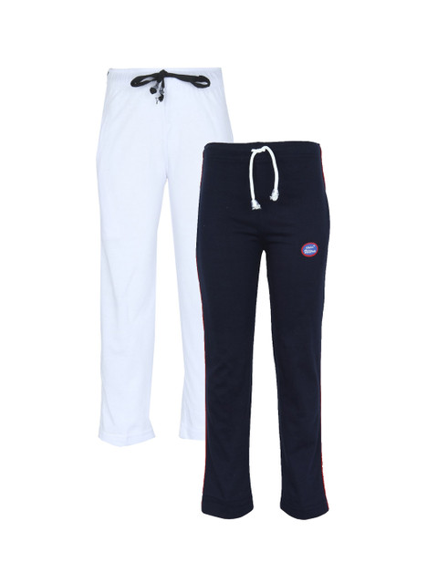 

VIMAL JONNEY Set-2 Kids Navy Blue& White Track Pants