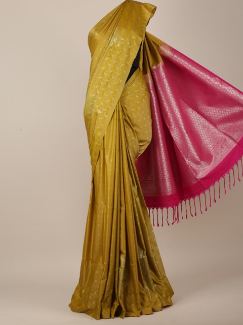 

Pothys Green & Pink Art Silk Woven Designed Saree