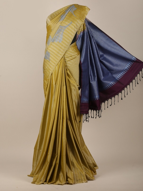 

Pothys Green & Blue Woven Design Art Silk Saree
