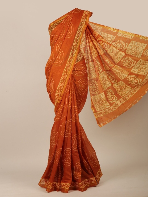 

Pothys Mustard & Yellow Ethnic Motifs Saree