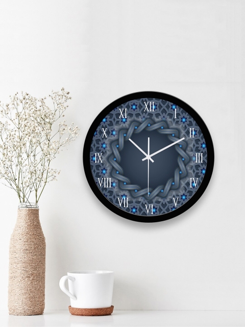 

WENS Black & Grey Printed Contemporary 29 cm Wall Clock