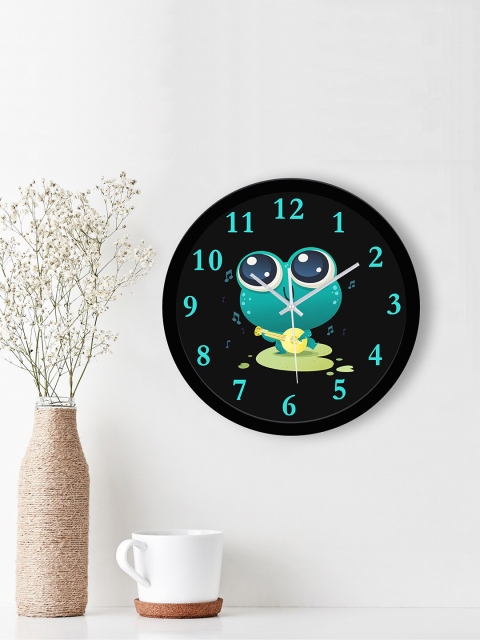 

WENS Black & Green Printed Traditional 29 cm Wall Clock