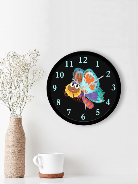 

WENS Black & Blue Printed Traditional 29 cm Wall Clock