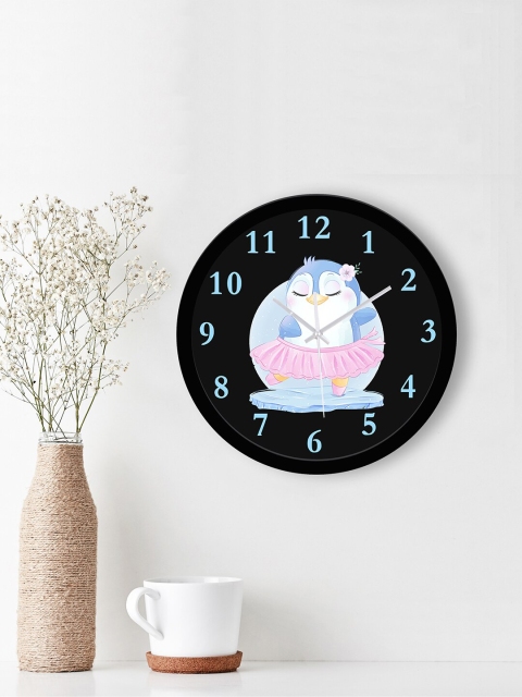 

WENS Black & Blue Printed Contemporary 29 cm Wall Clock