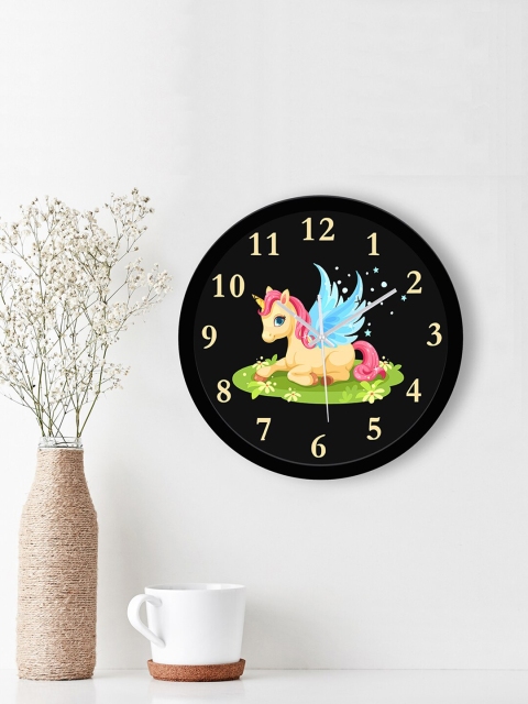 

WENS Black & Blue Printed Contemporary 29 cm Wall Clock