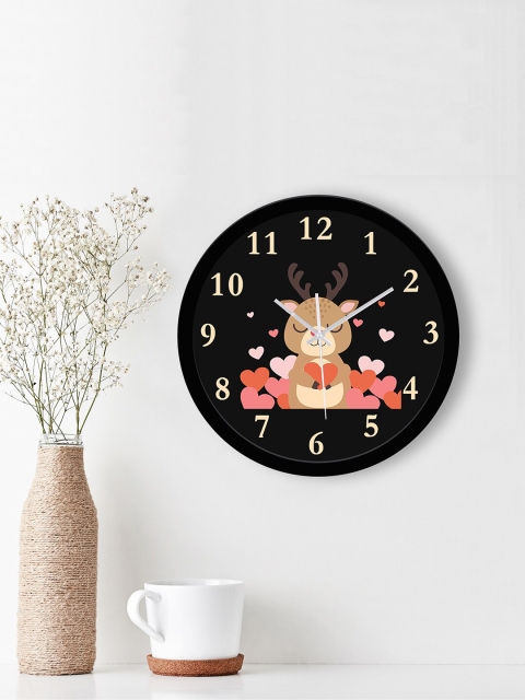 

WENS Black & Brown Contemporary 29 cm Wall Clock