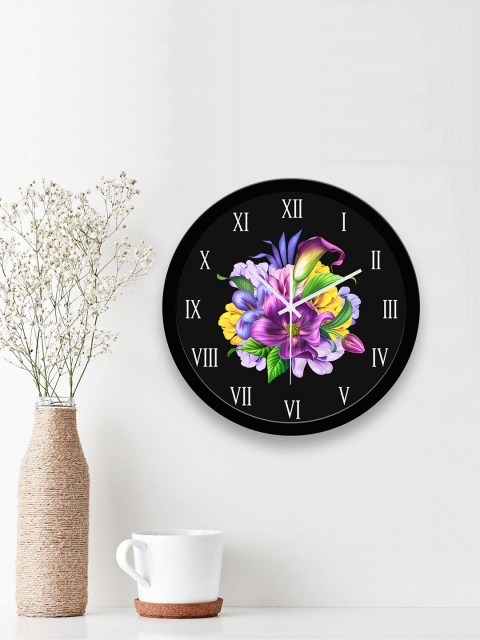 

WENS Black & Violet Printed Contemporary 29 cm Wall Clock