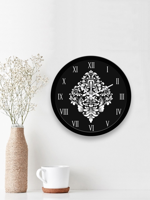 

WENS Black & White Printed Contemporary 29 cm Wall Clock