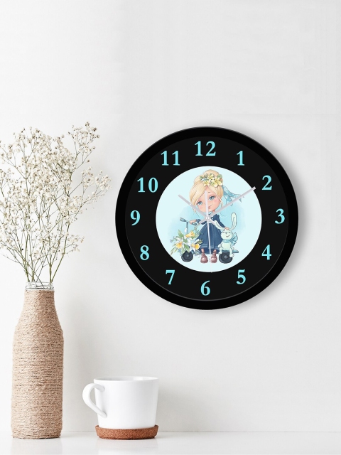 

WENS Black & Blue Printed Contemporary 29 cm Wall Clock