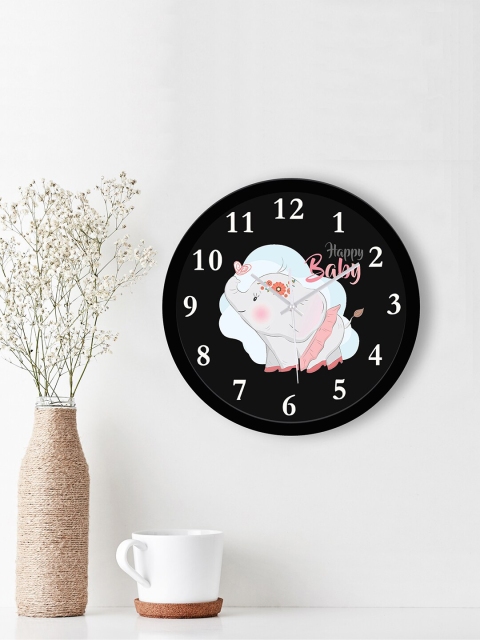 

WENS Black & White Printed Contemporary 29 cm Wall Clock