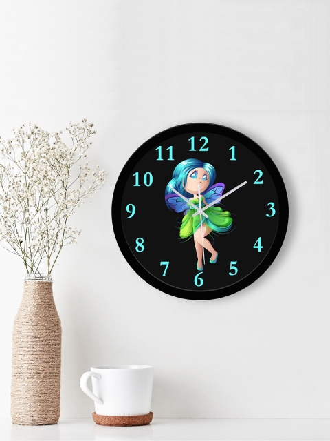 

WENS Black & Blue Printed Contemporary 29 cm Wall Clock