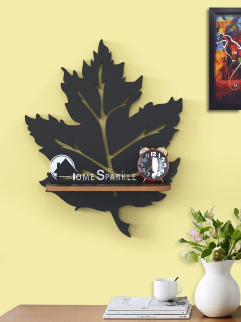 

Home Sparkle Black MDF Basic Wall Shelf