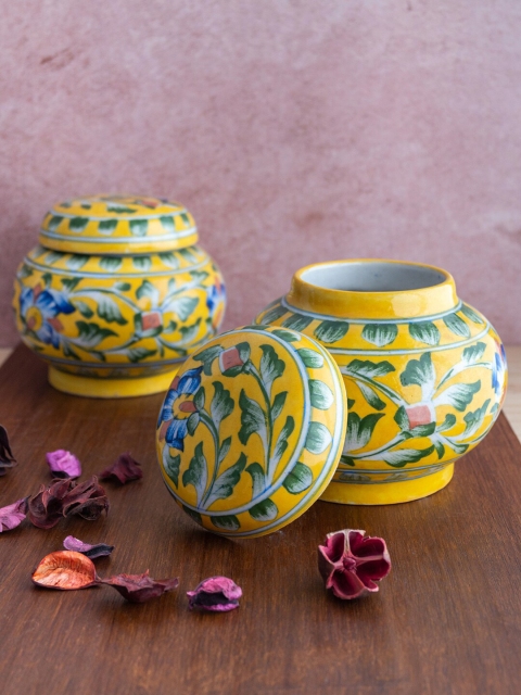 

Neerja Green & Blue 2 Pieces Floral Printed Ceramic Glossy Dinner Set