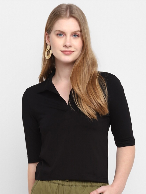 

FOSH Women Black Crop Top