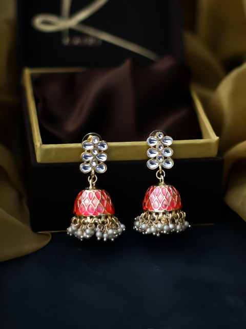 

Bellofox Pink Contemporary Jhumkas Earrings