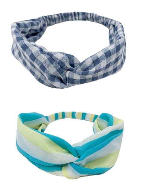 

Mint & Oak Women Blue & Green Sun Downer Hairbands Pack of 2