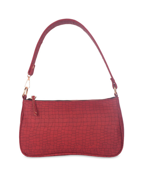 

Bagkok Red PU Structured Handheld Bag