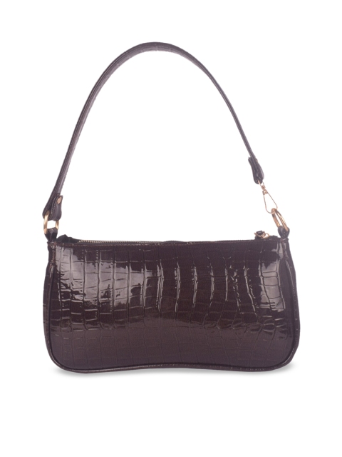 

Bagkok Coffee Brown Animal Structured Shoulder Bag