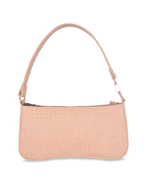 

Bagkok Beige Textured PU Structured Handheld Bag