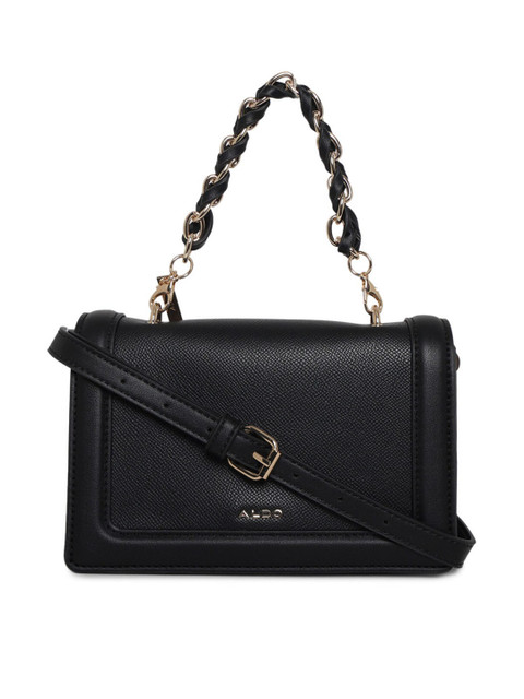 

ALDO Black PU Structured Satchel