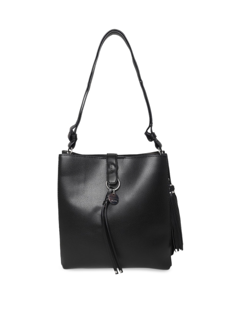 

ALDO Women Black PU Structured Shoulder Bag