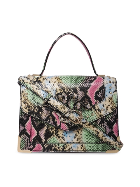 

ALDO Multicoloured Animal Textured PU Oversized Structured Satchel, Multi