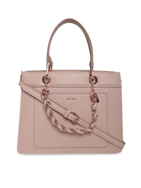 

ALDO Women Pink Structured Handheld Bag