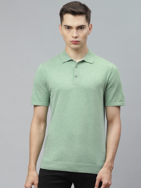 

Marks & Spencer Men Green Polo Collar T-shirt