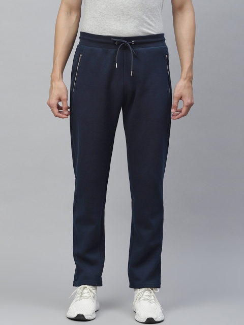 

Marks & Spencer Men Navy Blue Solid Track Pants