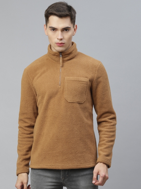 

Marks & Spencer Men Mustard Yellow Sherpa Pullover