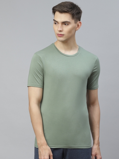 

Marks & Spencer Men Green Solid Innerwear Vests