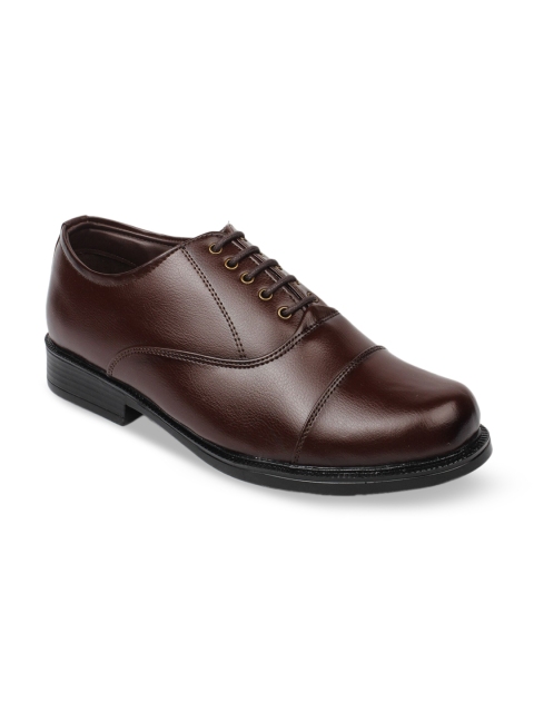 

Action Men Brown Solid Synthetic Leather Formal Oxfords