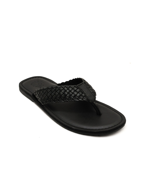 

TRENDS & TRADES Men Solid Black Comfort Sandals