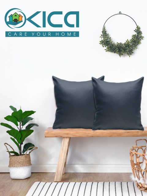 

KICA Blue Set of 2 Square Reversible Cushion Covers