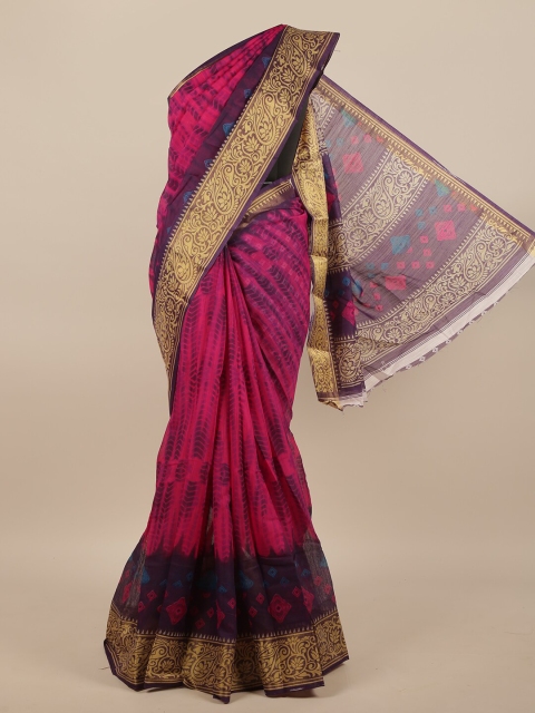 

Pothys Pink & Purple Printed Saree