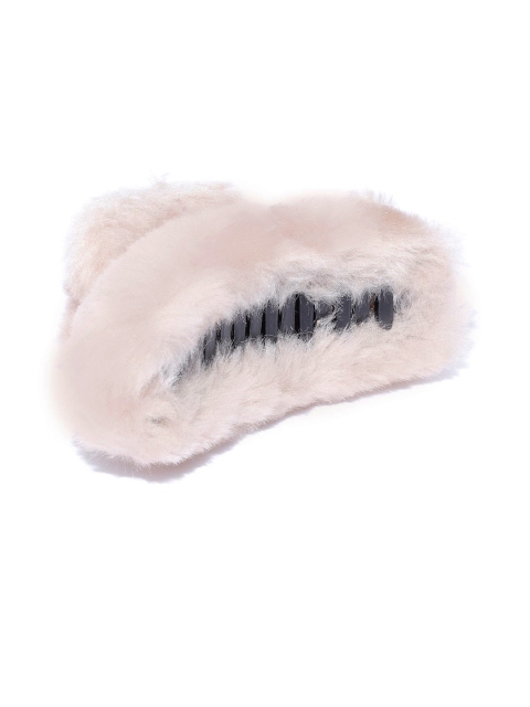 

Blueberry Women Beige Fur Claw Clip