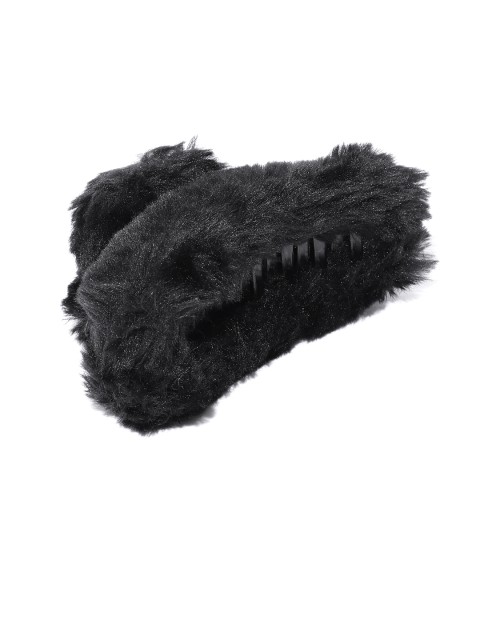 

Blueberry Women Black Fur Claw Clip