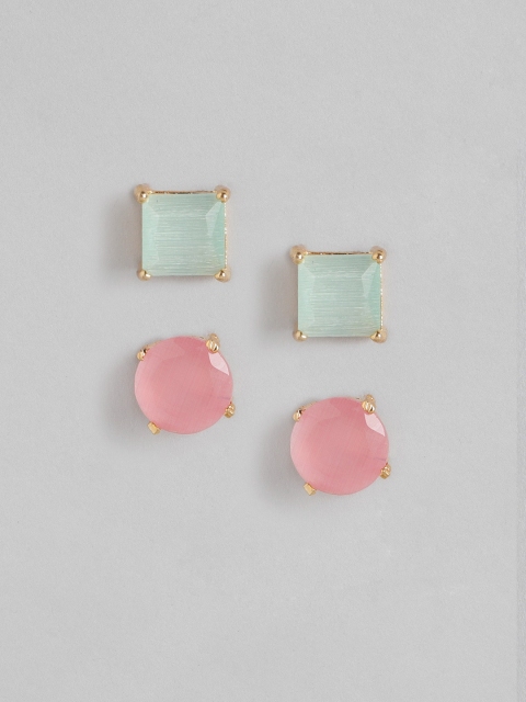 

Blueberry Set of 2 Gold-Plated Stone Studs