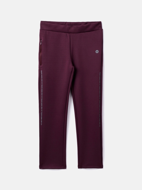 

Crimsoune Club Girls Burgundy Solid Track Pants