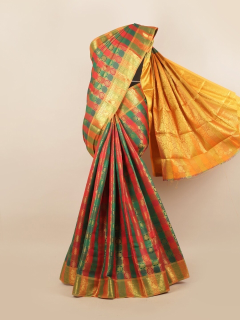 

Pothys Multicoloured Woven Design Pure Silk Saree, Multi