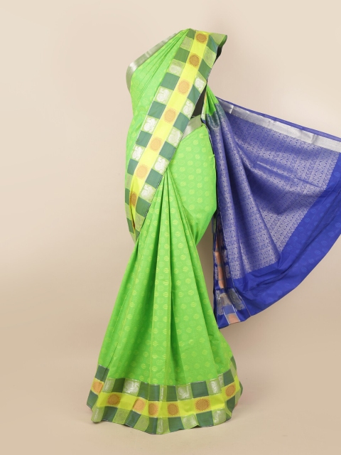 

Pothys Green & Blue Woven Design Pure Silk Saree